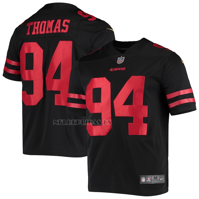 Camiseta NFL Limited San Francisco 49ers Solomon Thomas Vapor Negro